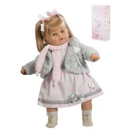 BERBESA Lutka Baby Dulzona, sivi prsluk