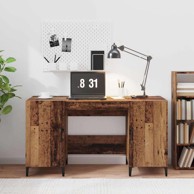Stol s pohranom 140 x 50 x 75 cm konstruirano drvo, staro drvo
