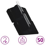 Set vješalica, 50 komada, za odjeću protuklizni crni baršunasti