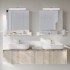 SONGMICS Kupaonski ormarić s 3 vrata 165 x 70 x 75 cm, bijeli