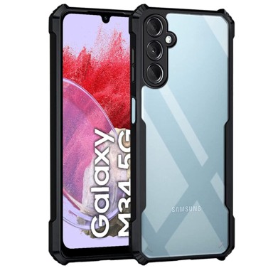 Futrola za Samsung Galaxy M34 5G, hibridna s anti-ispuštanjem, crna