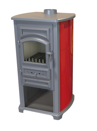 BELLA THALIA Peć na drva Forte, crvena