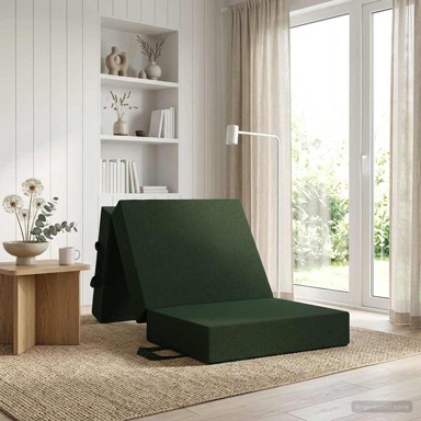 Sofa na razvlačenje, 75 x 67 x 45 cm, tamnozelena
