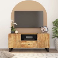 TV ormarić 105 x 33.5 x 46 cm drvo manga i konstruirano drvo, svjetlosmeđi