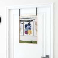 Ogledalo za vrata zlatno 40x60 cm od stakla i aluminija