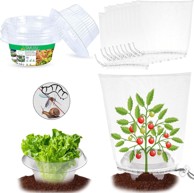 NIKCORP Set zaštitnih ovratnika i mreža 12 kom, prozirni PET, fina mreža