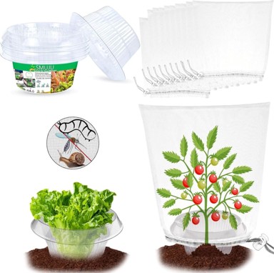 NIKCORP Set zaštitnih ovratnika i mreža 12 kom, prozirni PET, fina mreža