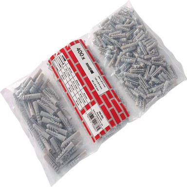 LUX TOOLS Plastična tipla za zid 400 kom