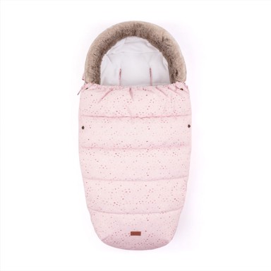PETITE&MARS Zimska vreća za kolica Footmuff Comfy 4 u 1, bijela i ružičasta 