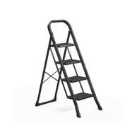 SONGMICS Stalak s 3 stepenice, 89 x 45 x 127 cm, crni