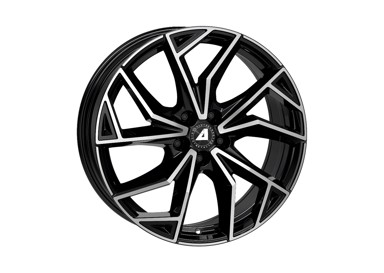 ALUTEC Aluminijska felga 7,0x17x5/100 et38 (57,1) adx.02 crna prednja polirana