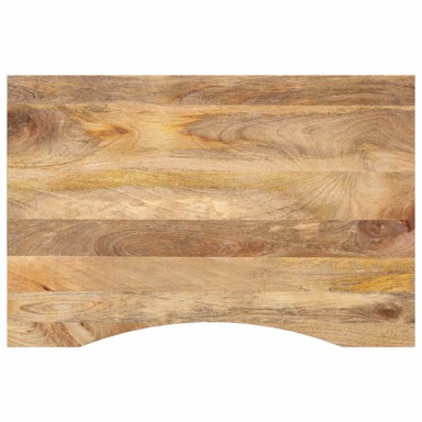 Ploča za radni stol zaobljena 80 × 50 × 2,5 cm, drvo mango