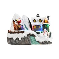 Božićne lampice LED božićno selo 16,5x11x11 cm