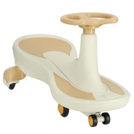 Auto svjetleći LED kotači s glazbom Wiggle Swing, 76 cm, bež, max 100 kg