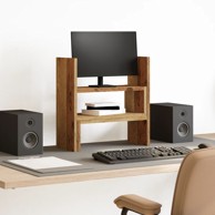 Organizator za stol podesivi, 40 x 17 x 41 cm, drveni, boja drva