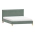ROPEZ Bračni tapecirani krevet Tina 90x200 cm s podnicom, zeleni