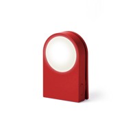 LEXON Svjetiljka Lucie, prijenosna, LED, za torbu, crvena