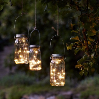 STAR TRADING LED dekoracija Jamjar, visina 18 cm