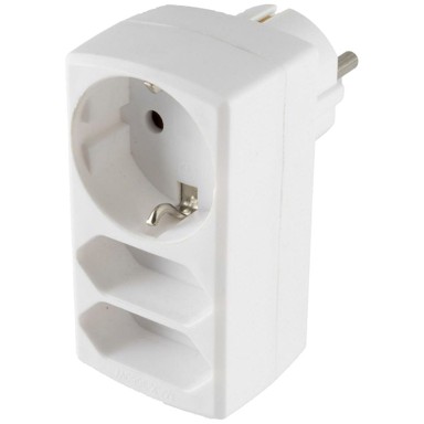 HOME Razdjelnik, 1 x shuko + 2 x EURO, strujni, bijeli