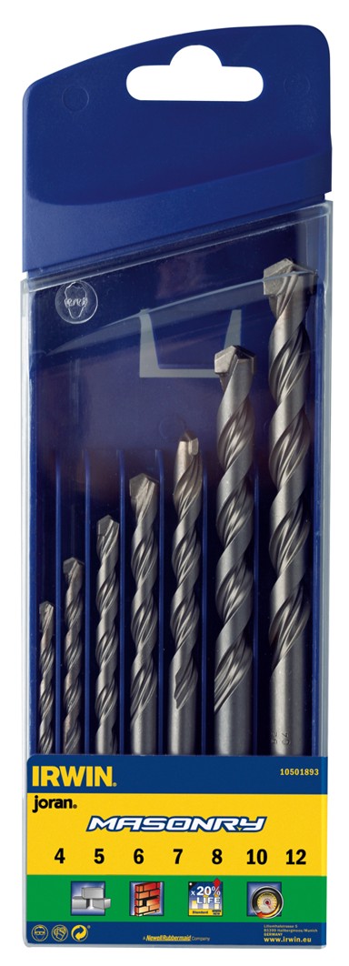 IRWIN Set svrdala za beton i zidanje, 7 komada, 4–12 mm