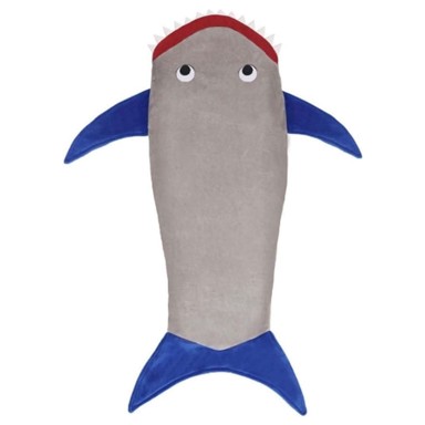 JOJOY Plišana dječja Deka s repom morskog psa 100×43 cm Mermaidream, morski pas