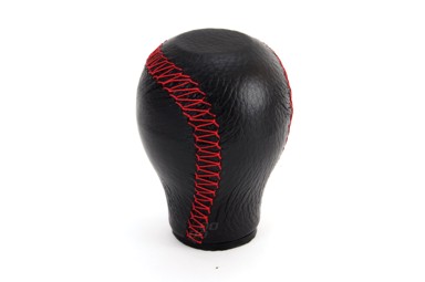 Kuglica za ručicu mjenjača, koža, standardna, konac AMIO-01756Gear shift knob, leather, standard, yarn AMIO-01756, crvena