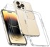 Maskica za Apple iPhone 14 Pro, silikonska, s 3x zaštitnim staklom, prozirna