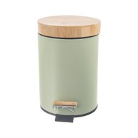 ORION Svijetlo zelena metalna kanta za smeće s pedalom 3 l Greenish 