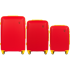 WINGS Set kofera x Jagiellonia, 3 kom (S, M, L), ABS+, crvena
