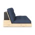 KARUP DESIGN Tamno plava sklopiva sofa 196 cm Base, 196x110x72 cm