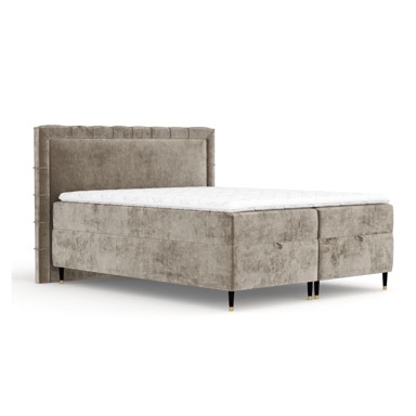 MAISON DE RÊVE Boxspring krevet Voyage s prostorom za pohranu 160x200 cm, bež