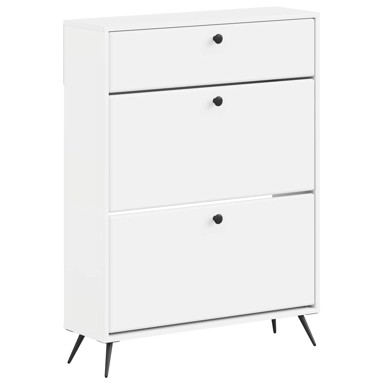 Ormar za cipele Breda 78 x 24 x 103 cm od konstruiranog drva, bijeli
