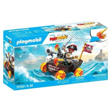 PLAYMOBIL Set za slaganje Autić za utrke Gusar 71720, 45 dijelova