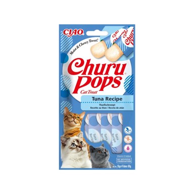 CIAO Poslastica za mačke Churu Pops, tuna, 4x15 g