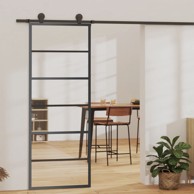 Klizna vrata s priborom od ESG stakla i aluminija 76x205 cm