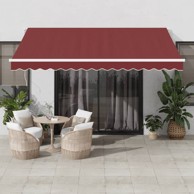 Tenda na ručno uvlačenje 400 x 350 cm, bordo