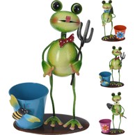 Metalna tegla s žabom, 30 cm