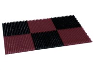 VIMAR Plastični otirač od trave 36 x 55 cm 6 dijelova, crno-smeđi