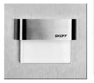 SKOFF Zidna svjetiljka Tango LED, 0,8W, 3000K, ugradna, nehrđajući čelik