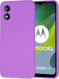 TECHSUIT Silikonska maska SoftFlex za Motorola Moto E13 Ljubičasta