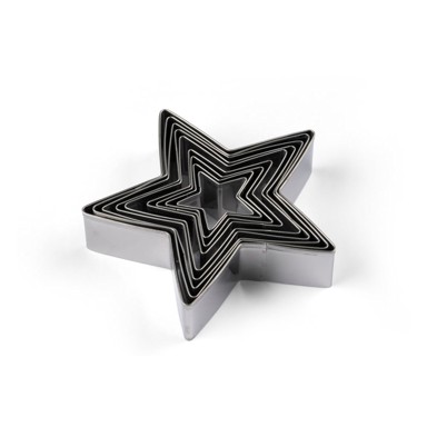 BLOMSTERBERGS Rezaći za kolače u setu 9 kom s božićnim motivom Star