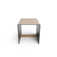 LIND DNA Crna/siva dekorativna metalna/od eko kože kutija za pohranu 32x38x31 cm Bull 