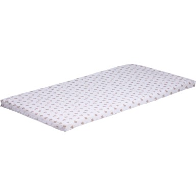 BUBABA BY FREEON madrac za prijenosni krevetić 120x60 cm, srca bež