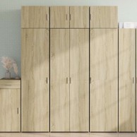 Visoka komoda boja hrasta 70x42 5x185 cm od konstruiranog drva , hrast sonoma