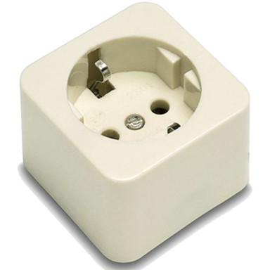 FAMATEL Utičnica Schuko 16A/250V, umetak od porculana