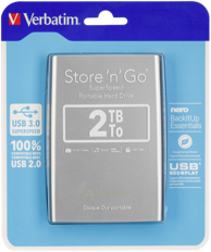 VERBATIM Vanjski tvrdi disk Store n Go 2,5 2TB USB 3.0 srebrna