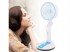 VERKGROUP Stolni ventilator LED, USB, 44 cm, punjivi, plavi