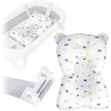 RICOKIDS Jastuk za kadicu za bebe, plavo-bijeli