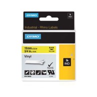 DYMO Rhino traka 19 mm × 5,5 m, crna/žuta, vinil (18433)