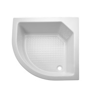 AQUAART Tuš kada Monaco 80 polukružna ugradbena duboka 800x800x250 PK